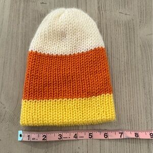Knit, toddler candy corn hat